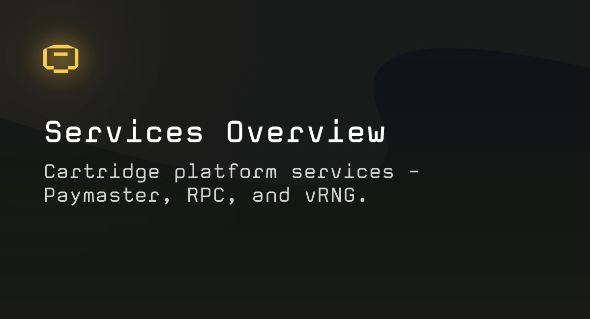 Services Overview – Cartridge Documentation