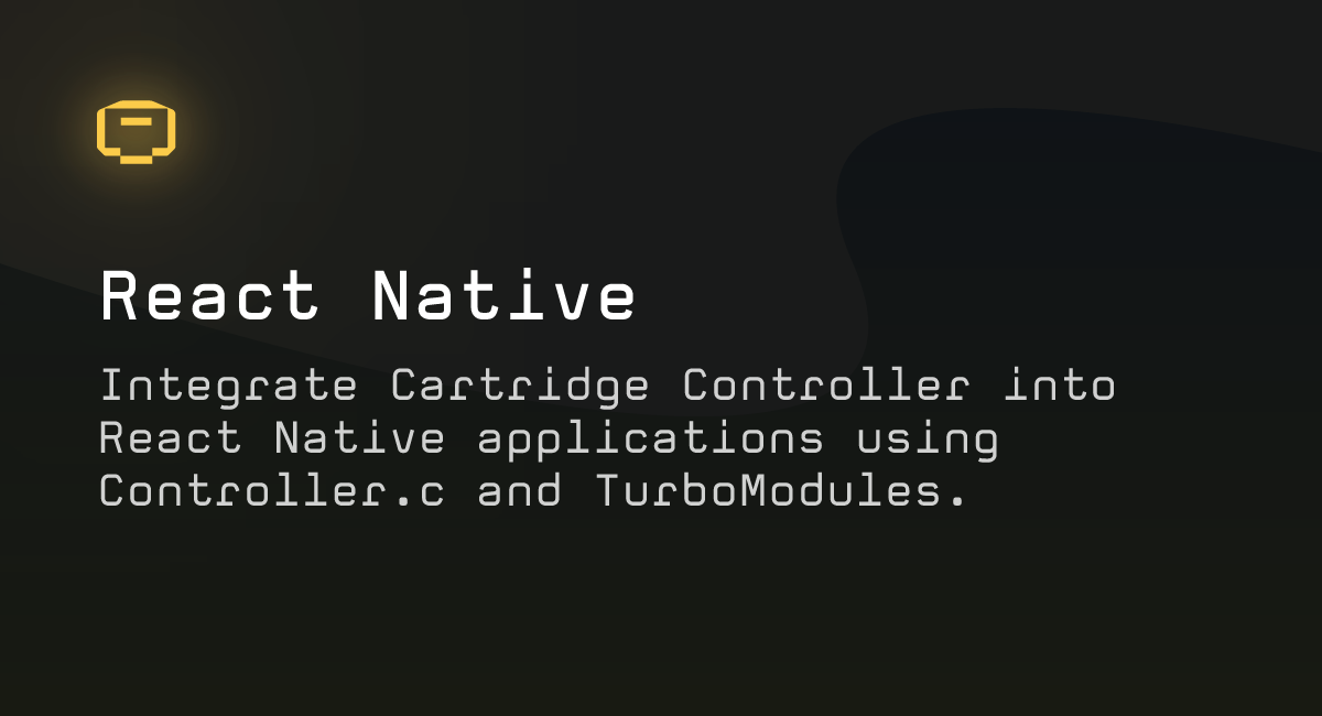 React Native – Cartridge Documentation