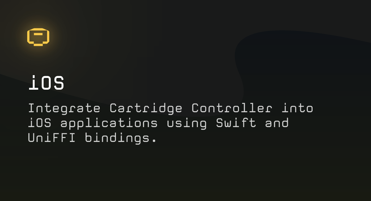 iOS – Cartridge Documentation