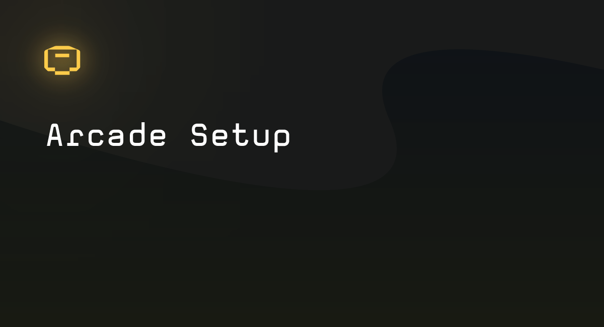 Arcade Setup – Cartridge Documentation