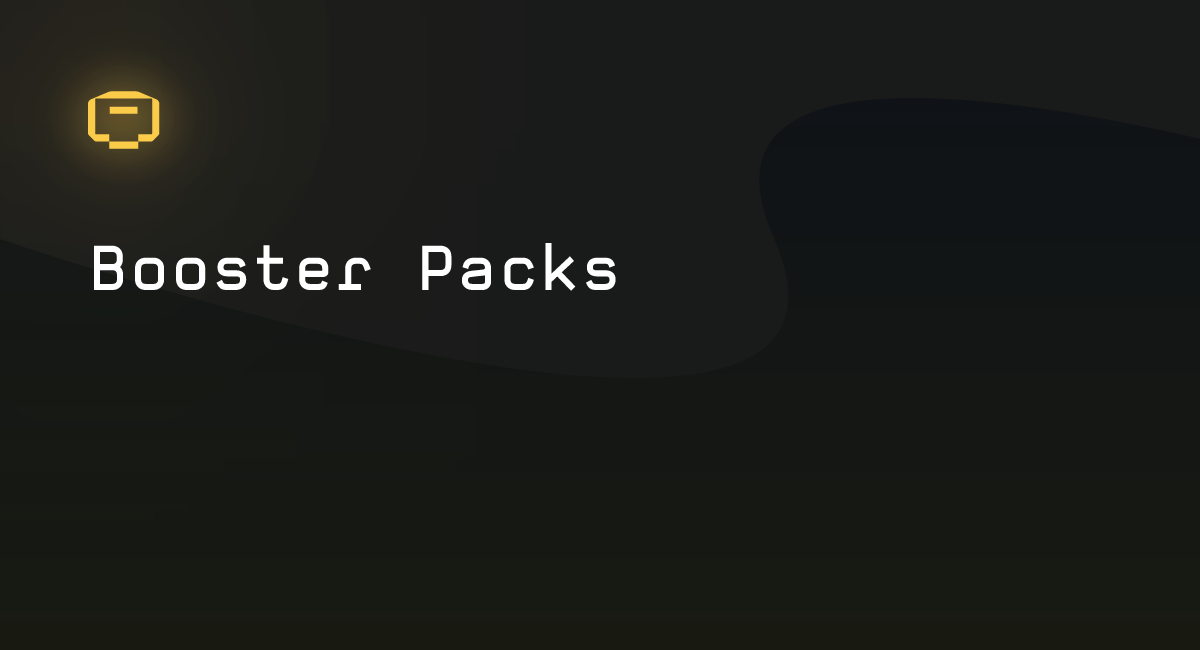 Booster Packs – Cartridge Documentation