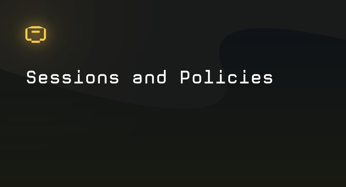Sessions and Policies – Cartridge Documentation