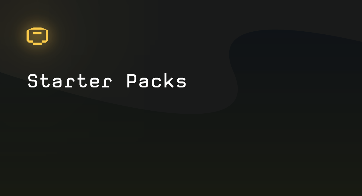 Starter Packs – Cartridge Documentation